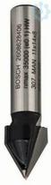 V-tipo griovelių freza HM 60o, l=14 mm,kotas 8mm 2608628406 | 3165140358675