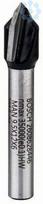 "V" formos frezos 6 mm D1 9,5 mm, L 12,35 mm,90° 2608628446 | 3165140374194