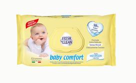 FRESH CLEAN drėgnos servetėlės 72 vnt. BABY COMFORT