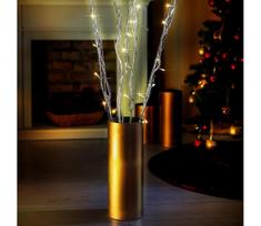 LED Kalėdinė dekoracija 40xLED/3xAA sidabras