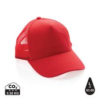 Impact AWARE™ Brushed rcotton 5 panel trucker cap 190gr