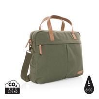 Impact AWARE™ 16 oz. recycled canvas laptop bag
