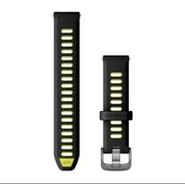 Garmin Forerunner 265S laikrodžio apyrankė, juoda/geltona, 18 mm