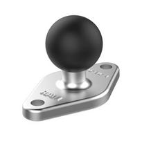 CHROME RAM 2 7/16" X 1 5/16" BASE W BALL