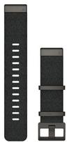 Garmin QuickFit 22 Jacquard Weave nailono dirželis, Juodas
