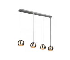 Trio - Pakabinamas sietynas FLETCHER 4xE14/40W/230V matinis chromas
