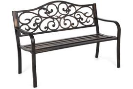 Metalinis sodo suolas Bloom Gold