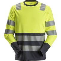 Marškinėliai ilgomis rankovėmis 2433 AllroundWork Hi-Vis SNICKERS WORKWEAR, 2 klasė