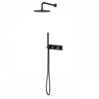 Omnires Contour potinkinė dušo sistema brushed antracito spalvos SYSCT10AT