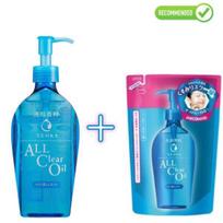 Shiseido Senka aliejinis makiažo valiklis su hialurono rūgštimi 230ml + užpildas 180ml