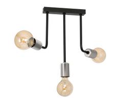 Sietynas ant stulpo CANDELA 3xE27/15W/230V juoda