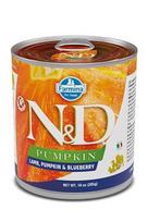 Šlapias šunų maistas - FARMINA N and D DOG LAMB and PUMPKIN and BLUEBERRY ADULT 285g