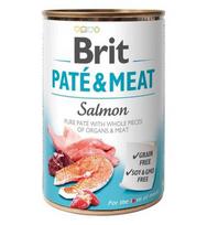 BRIT Paté  and  Meat su lašiša - šlapias šunų maistas - 400g