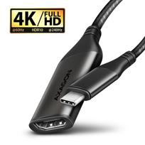 AXAGON RVC-HI2M USB-C to HDMI 2.0 adapter, 4K/60Hz, Aluminum, 25cm cable