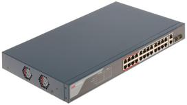 SWITCH POE DS-3E1326P-EI(V2) 24 PRIEVADŲ SFP Hikvision