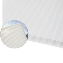 Kanalinis polikarbonatas 10x2100x7000 mm, baltas Plaskolite (1.7 kg/m2)