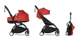 BABYZEN YOYO² - 0+, 6+ - Frame Black + Spalva - Red