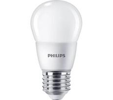 LED lemputė PHILIPS, P48, E27, 7W (=60W), 4000K, 806 lm, šaltai baltos sp.