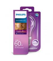 LED lemputė PHILIPS Classic, A60, E27, 5,9W (=60W), 2200-2700K, 806 lm, filamentinė,  šiltos sp.