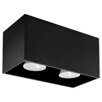 Lubinis šviestuvas SOLLUX QUAD juodas, 40 W