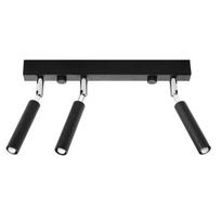Lubinis šviestuvas SOLLUX EYETECH 3 juodas, 12 W