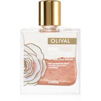 Olival Rose Gold aliejus su blizgučiais veidui, kūnui ir plaukams 50 ml