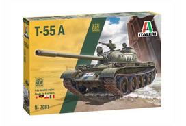 Italeri T-55A vidutinis tankas 1/72 – surenkamas plastikinis modelis