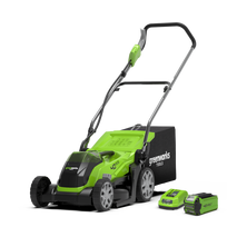 Greenworks Vejapjovė G40LM35K2 / 40V, 35cm su 2Ah akumuliatoriumi ir universaliu krovikliu