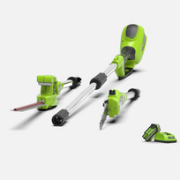 Greenworks Gyvatvorių žirklės / aukštapjovė G40PSHK2 su 2Ah akumuliatoriumi ir krovikliu