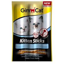 Skanėstai kačiukams GimCat KITTEN STICKS TURKEY & CALCIUM su kalakutiena ir kalciu, (3 vnt)