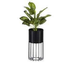 Metalinis vazonas LOFT 42x20 cm juoda