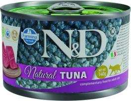 FARMINA N and D Cat Natural Tuna - drėgnas kačių maistas - 140 g