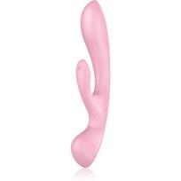 Satisfyer TRIPLE OH klitorį stimuliuojantis vibratorius Pink 23,5 cm
