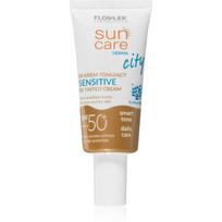 FlosLek Laboratorium Sun Care Derma City BB BB kremas su dideliu apsaugos nuo saulės faktoriumi jautriai odai SPF 50+ 30 ml