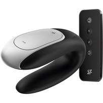 Satisfyer Double FUN vibratorius poroms Black 9,2 cm