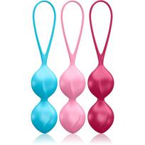 Satisfyer V BALLS DOUBLE SET dubens dugno raumenų treniruoklis 3 vnt.