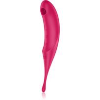 Satisfyer TWIRLING PRO klitorį stimuliuojantis vibratorius Red 19,9 cm