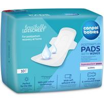 Canpol babies Postpartum Pads With Wings įklotai po gimdymo diena 10 vnt.