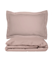 Premium satino patalynės komplektas Dusty pink, 180x200 cm
