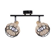 Akcentinis apšvietimas TAJGA 2xE14/40W/230V rotangas/juoda