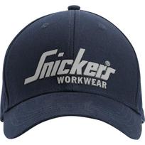 Kepuraitė su snapeliu su logotipu SNICKERS WORKWEAR 9041, mėlyna