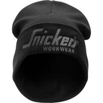 Megzta kepurė su logotipu SNICKERS WORKWEAR 9047, juoda