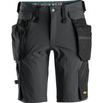 Darbiniai šortai su nuimamomis kabančiomis kišenėmis LiteWork SNICKERS WORKWEAR 6108, tamsiai pilki