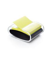 Lipnių lapelių dėklas Post-it Z-Notes PRO, juodos spalvos/skaidrus