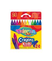 Vaškinės kreidelės, Colorino, 24 spalvų