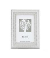 Nuotraukų rėmelis, plastikinis, A4, 21x29,7 cm, baltos sp. vidinis rėmelis su ornamentu