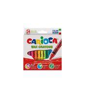 Vaškinės kreidelės CARIOCA 24 spalvos, nuplaunamos