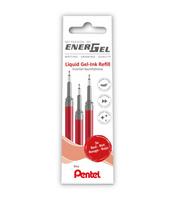 Gelinės šerdelės PENTEL Energel F, 3 vnt., raudonos sp.
