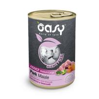 Oasy Grain Free Adult Medium & Large Pork konservai su kiauliena šunims, 400 g
