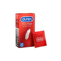 Itin ploni prezervatyvai "Durex Thin Feel Extra Thin" - 10 vnt.